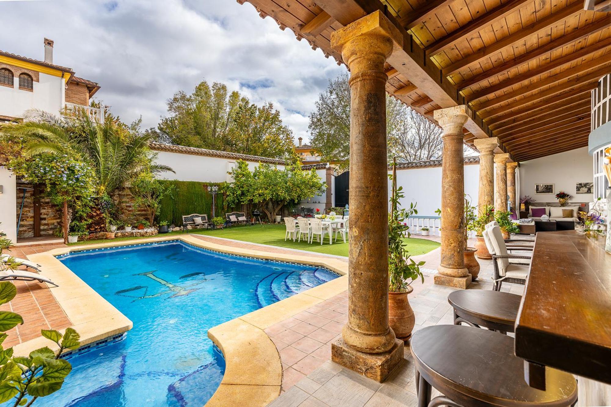 הוילה Illora Casa De Amigos La Latina Con Piscina, Chimenea Y Barbacoa מראה חיצוני תמונה